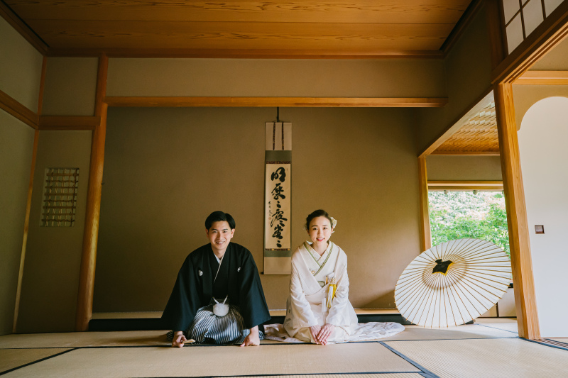 <川越和装>【白無垢&色打掛/２着】歴史ある庭園&和室の２ヶ所ロケーション納品200カット以上14着の衣装♪