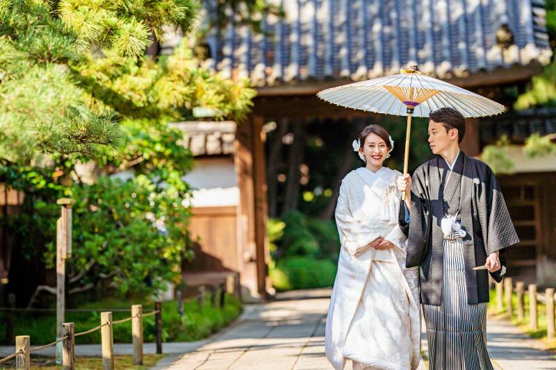 <埼玉和装>難波田城公園/白無垢or色打掛(1着)ロケーション<100カット・全データ>14着の衣装♪