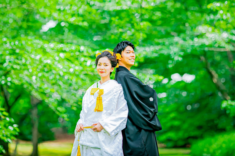 <川越和装>【白無垢&色打掛/２着】歴史ある庭園&和室の２ヶ所ロケーション納品200カット以上14着の衣装♪