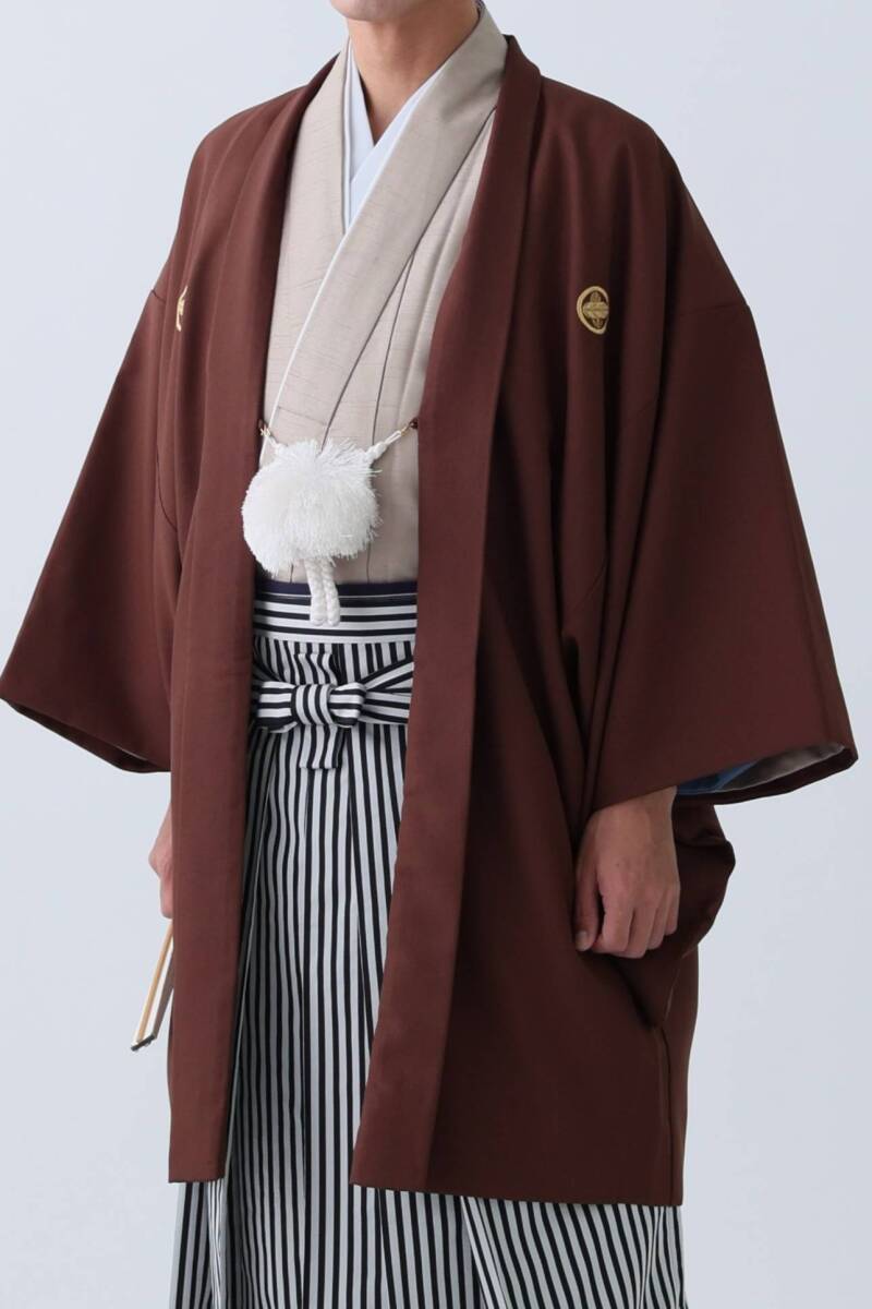 ブラウン紋付袴