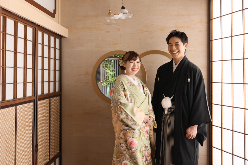 ふたりらしい朗らかな笑顔