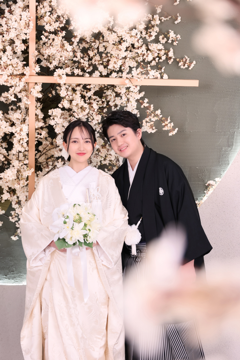 桜と和装が織りなす想い