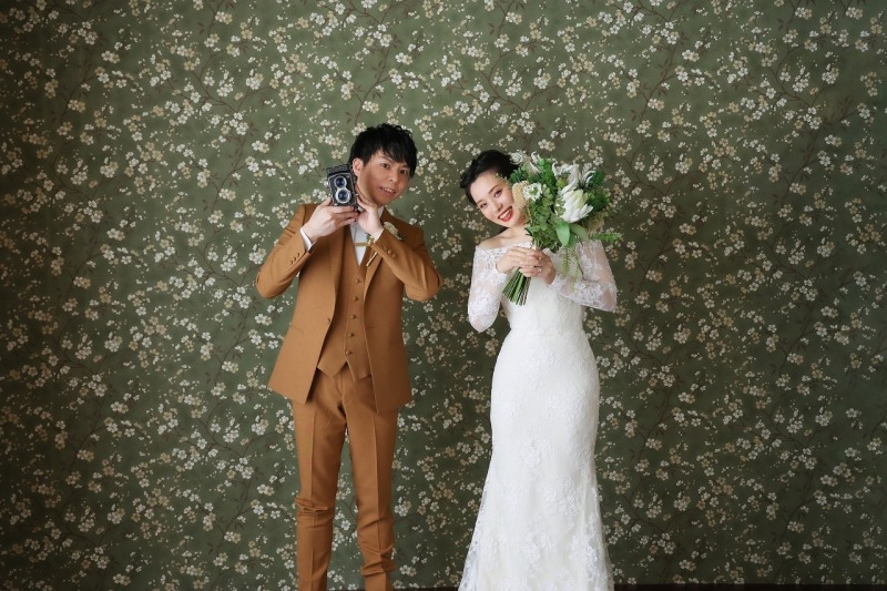 レトロなシーンで撮影