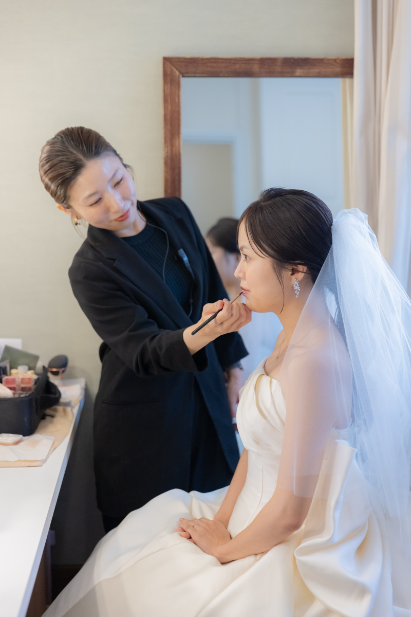 お仕度ショット