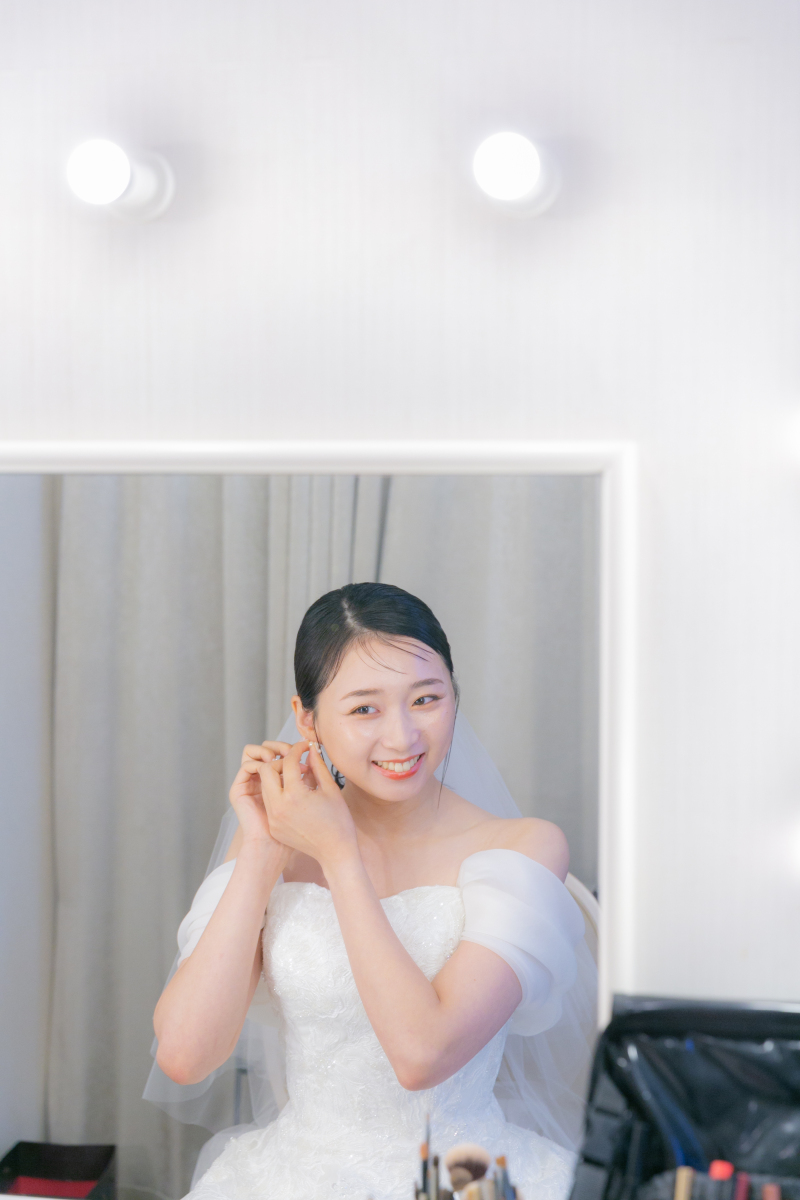 お仕度ショット