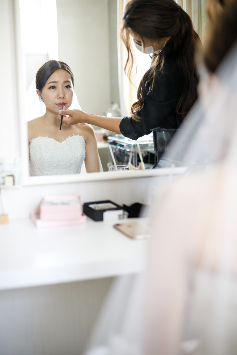 お仕度ショット