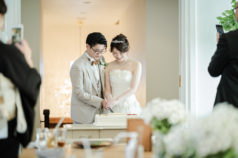 ケーキ入刀も♡