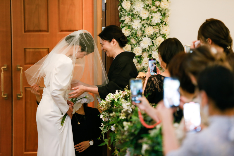 大切な方からのベールダウン