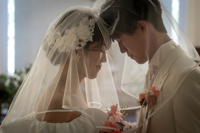 柔らかい雰囲気の記念写真