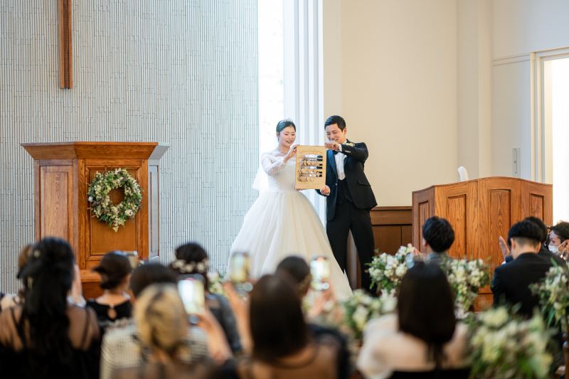 結婚証明書のお披露目