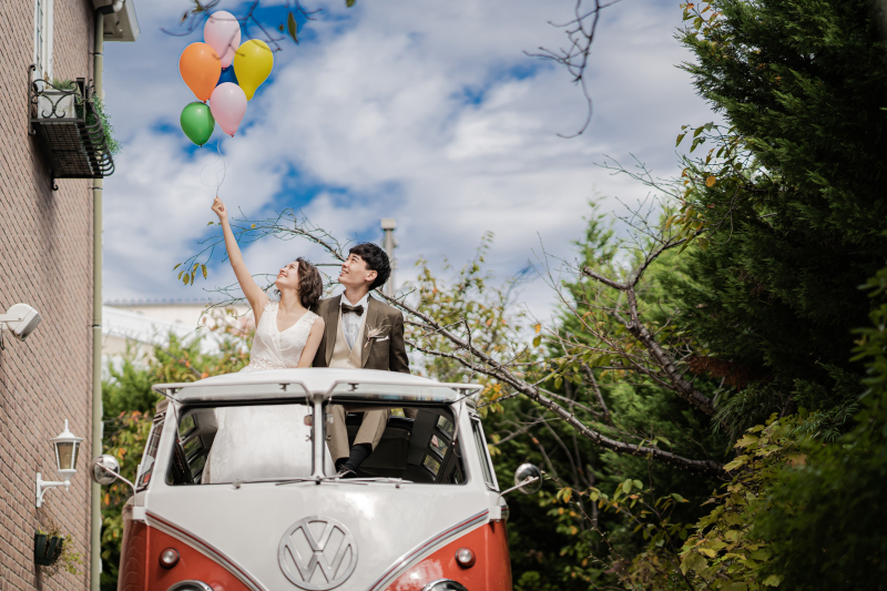 イングリッシュガーデンで撮影