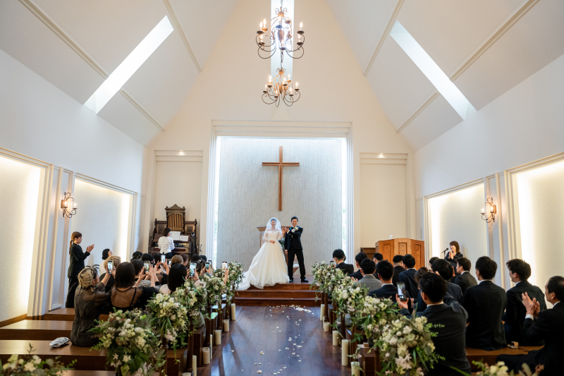 木の温もりあたたかなチャペル*指輪お披露目