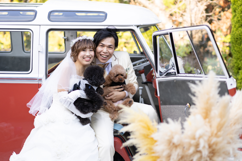 オシャレなワーゲンバスを取り入れて♪