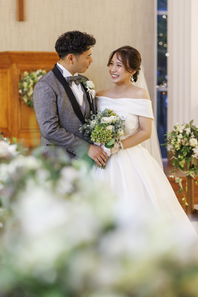 見つめ合うおふたり♡