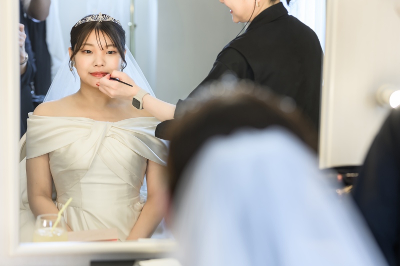 お仕度ショット