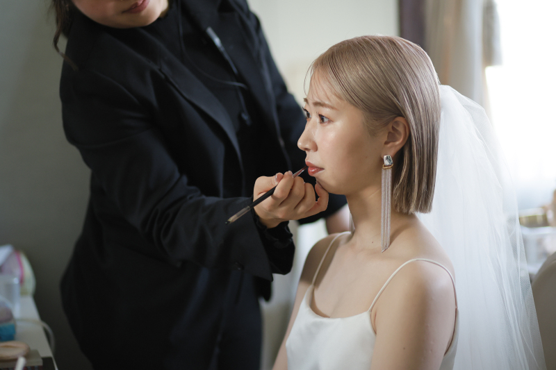 お仕度ショット