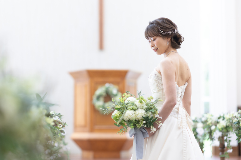 ご新婦様のソロショットも*