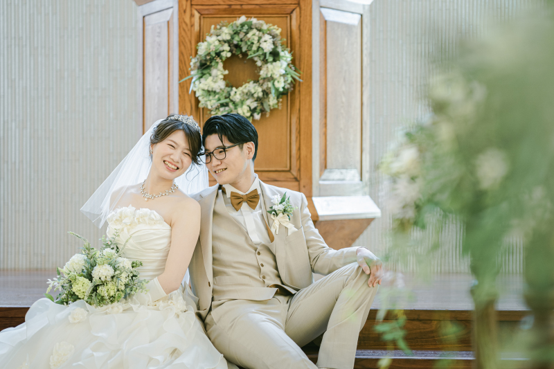 チャペルでのフォトウエディング♡
