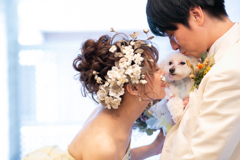 ザ・ジョージアンテラス_ペットと一緒に撮影できる