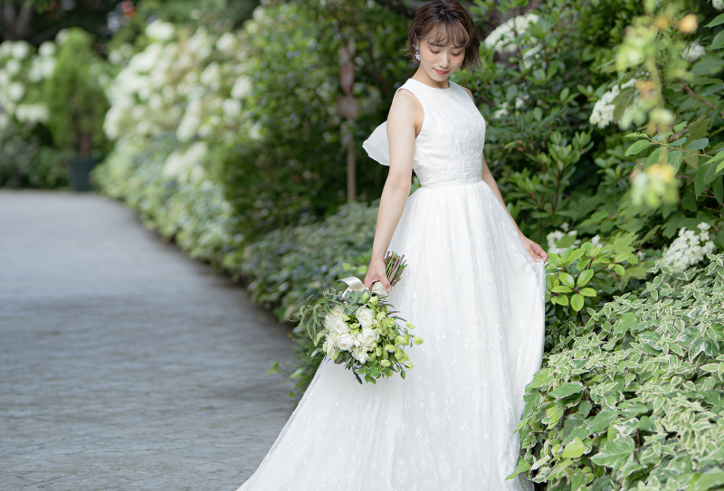 ザ・ジョージアンテラス_ウエディングドレスが豊富