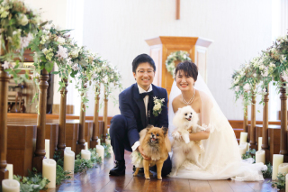 ザ・ジョージアンテラス_愛するペットと残すウェディングフォト♪