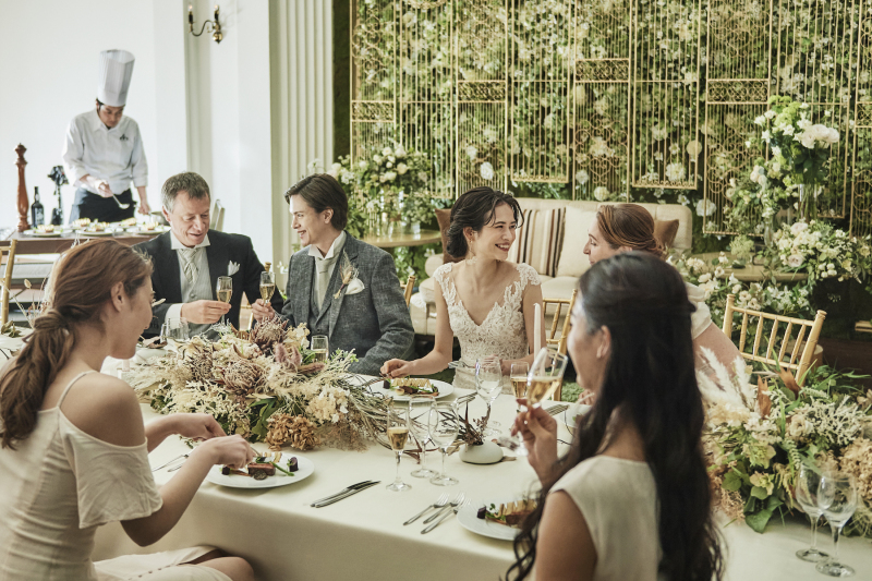 【フォトウェディング+両家顔合わせ(お食事付き)】結婚が決まったカップルに!フォトと顔合わせが同日で叶います◇ドレス1着