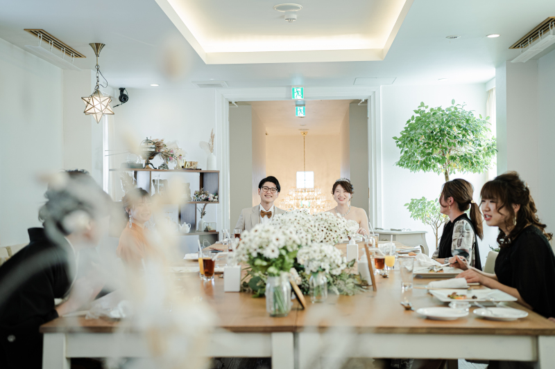 【シェフ特製*スペシャリテを堪能】フォトウェディング＆料理ランクUP含む贅沢コース会食がセットになったプラン◇ドレス1着