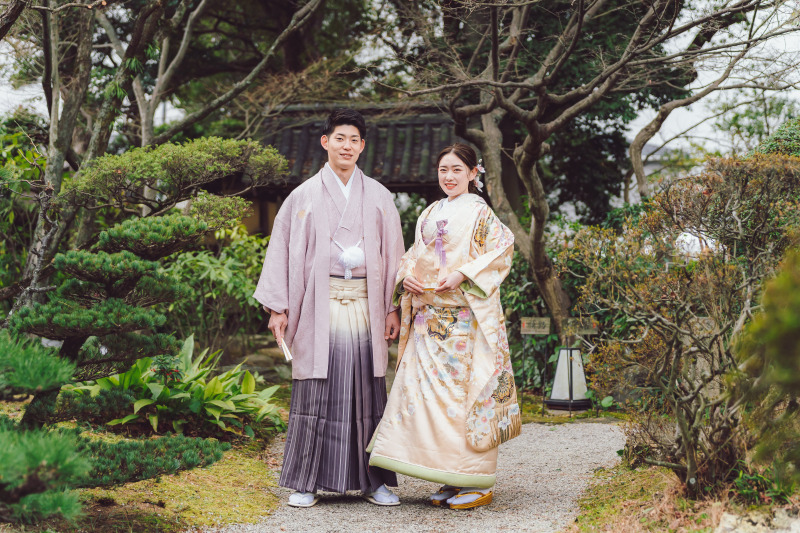 【五風荘でロケーションフォト！】四季折々の景色が楽しめる庭園フォト＆結婚式場のお好きな1スポットで撮影◇和装1着
