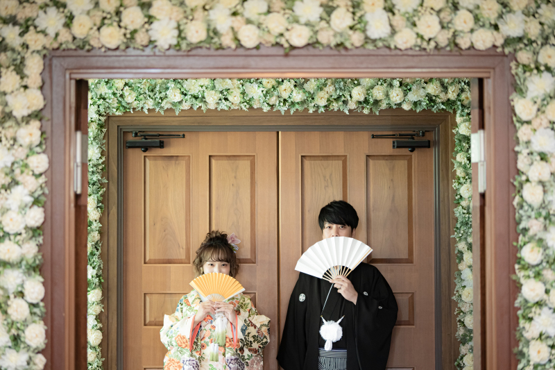 【岸和田城でロケーションフォト！】庭園を散策しながらの城フォト＆結婚式場のお好きな1スポットで撮影◇和装1着