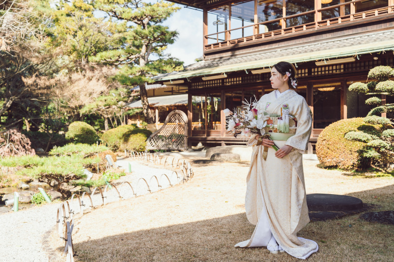 【五風荘でロケーションフォト！】四季折々の景色が楽しめる庭園フォト＆結婚式場のお好きな1スポットで撮影◇和装1着
