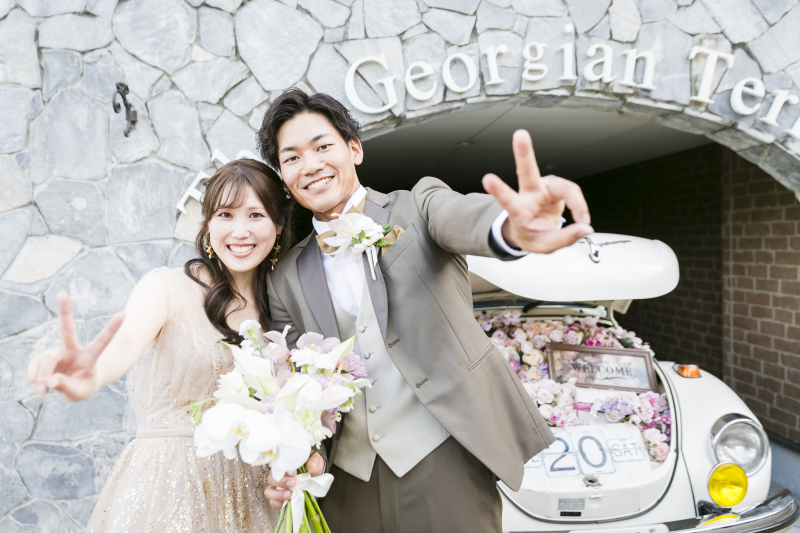 【平日限定*お好きな時期に撮影可能♪】チャペル・ガーデンなど結婚式場でフォト撮影◇選べるアートブーケ付き◆ドレス1着撮影