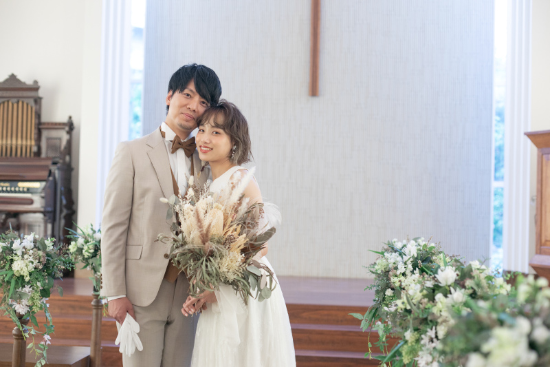 【マーブルビーチでロケーションフォト！】開放的なビーチフォト＆結婚式場でたっぷり撮影プラン◇ドレス1着