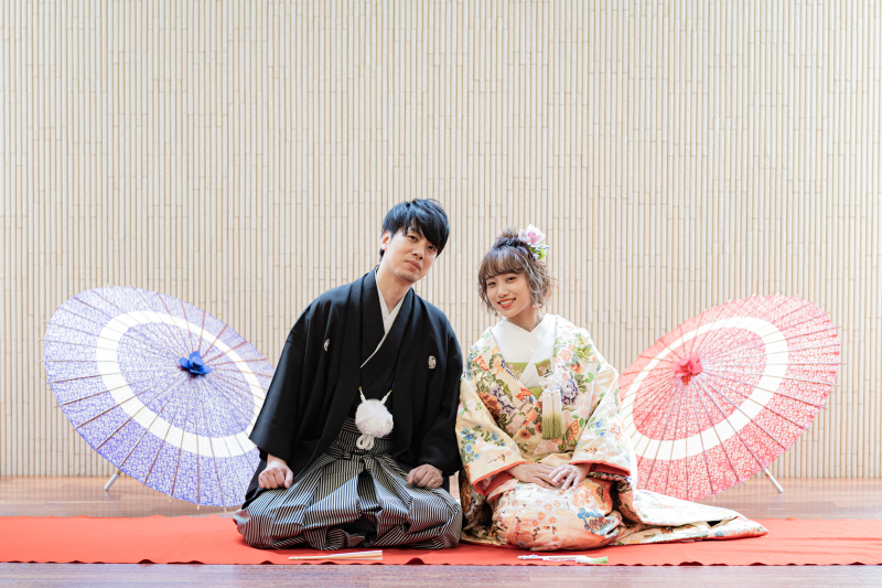 【岸和田城でロケーションフォト！】庭園を散策しながらの城フォト＆結婚式場のお好きな1スポットで撮影◇和装1着