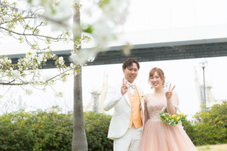 桜フォトウェディング