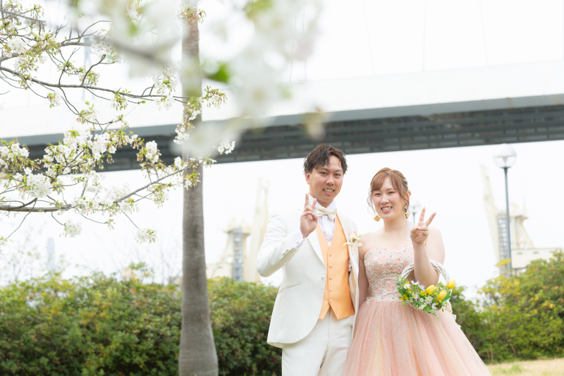 桜フォトウェディング