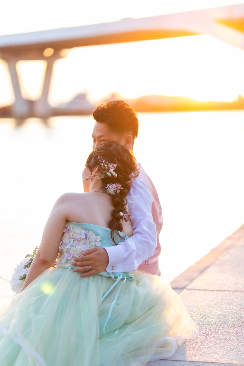 カラードレスでロマンチックに・・♡