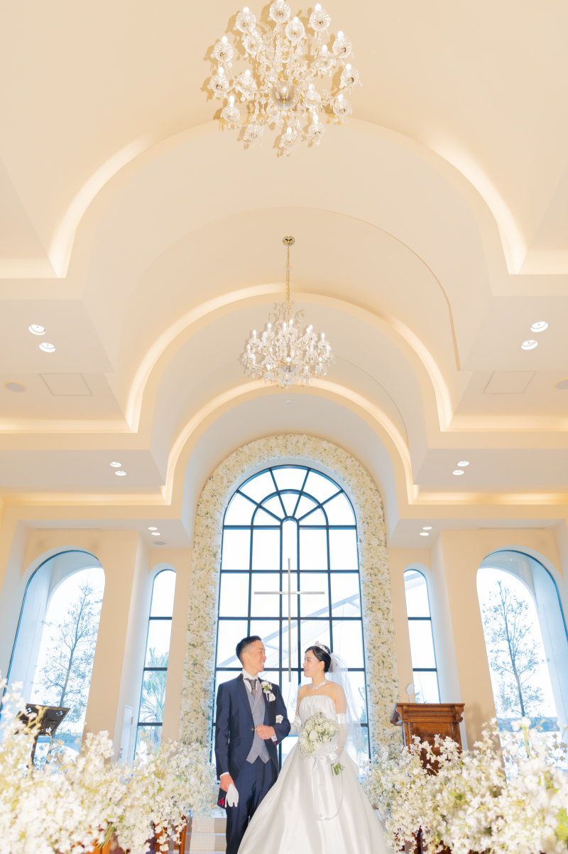 海を一望"オーシャンビューチャペル"でフォト