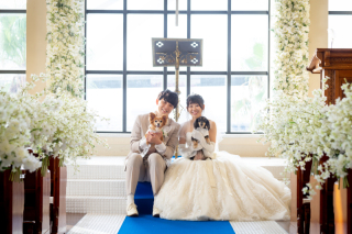 愛犬と一緒に♡