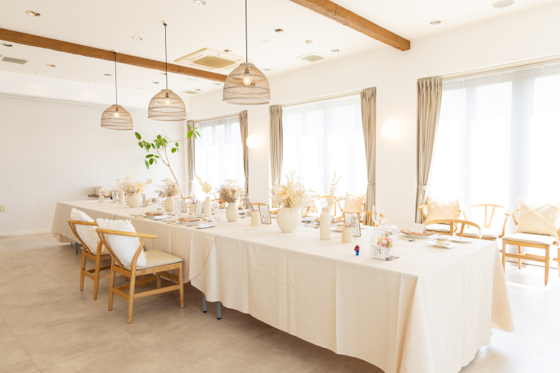 ナチュール◇空と海を見渡すテラスと会場がOPEN