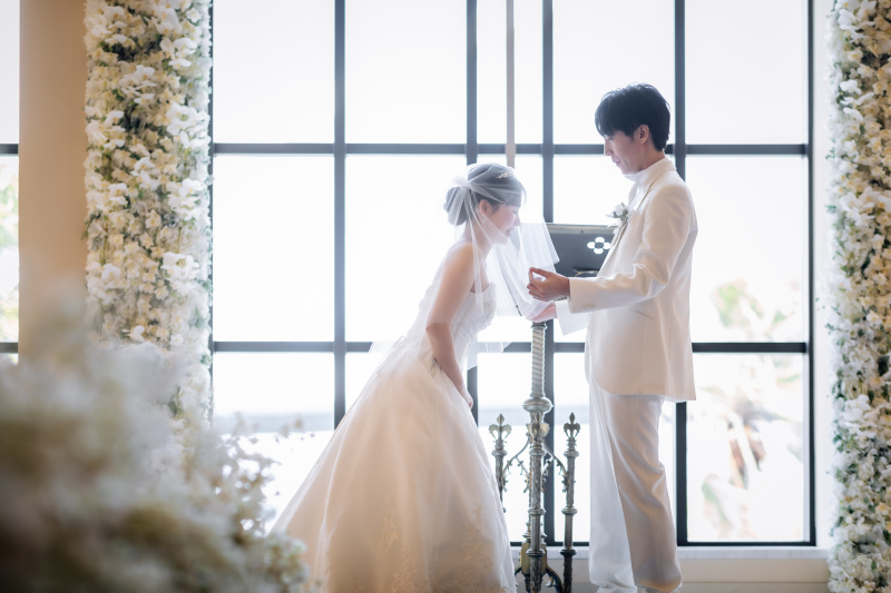 挙式風のお写真も残せます☺