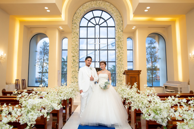 チャペルではおふたりだけで