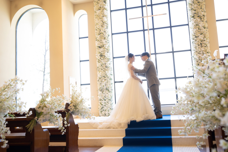 海を一望"オーシャンビューチャペル"でフォト