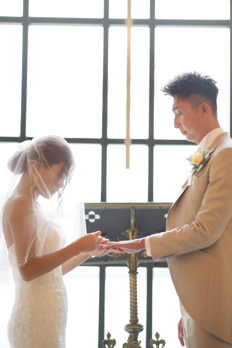 指輪交換フォト