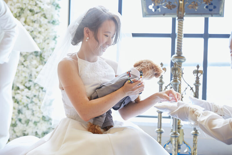 自然光が差し込むチャペルにて♡