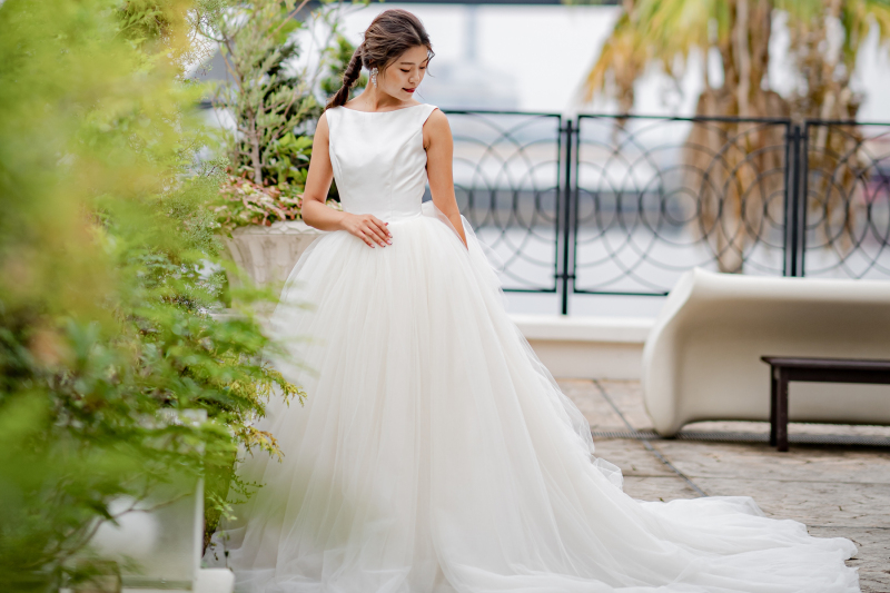 豊富なドレスからお気に入りの一着を