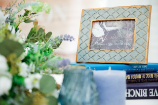 思い出の品と撮影