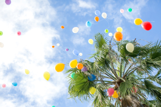 バルーンリリース撮影