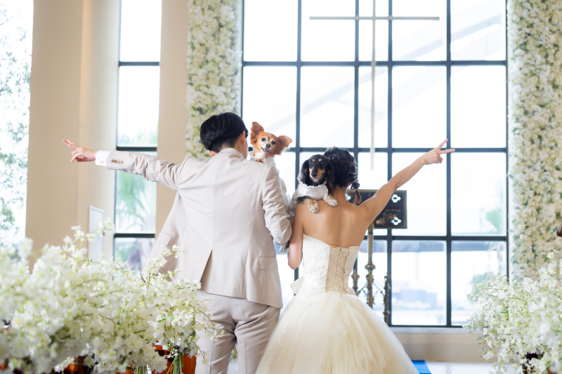 リヴァージュブラン_ペットと一緒に撮影できる