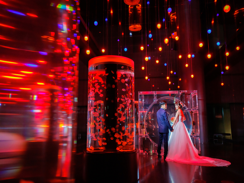 光と2人の調和を楽しむ撮影 