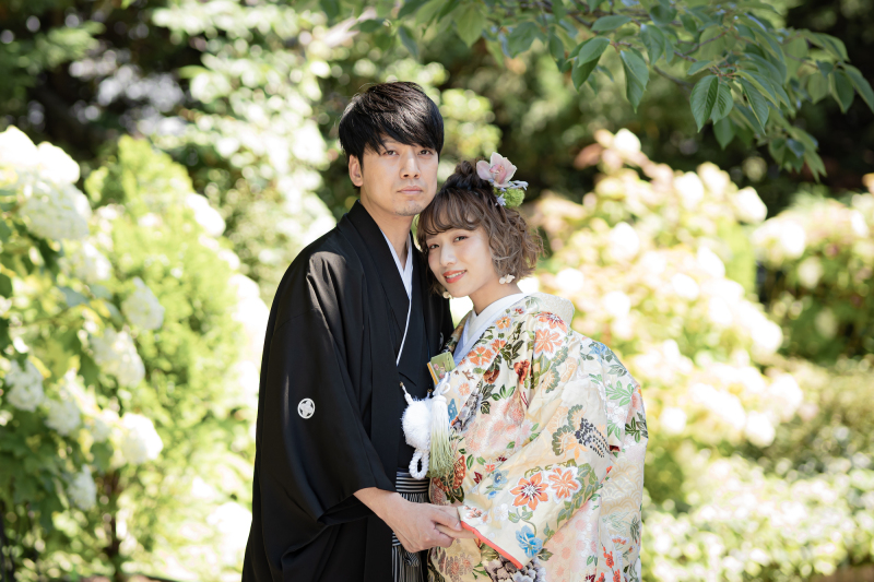 【岸和田城でロケーションフォト!】庭園を散策しながらの城フォト&結婚式場のお好きな1スポットで撮影◇和装1着